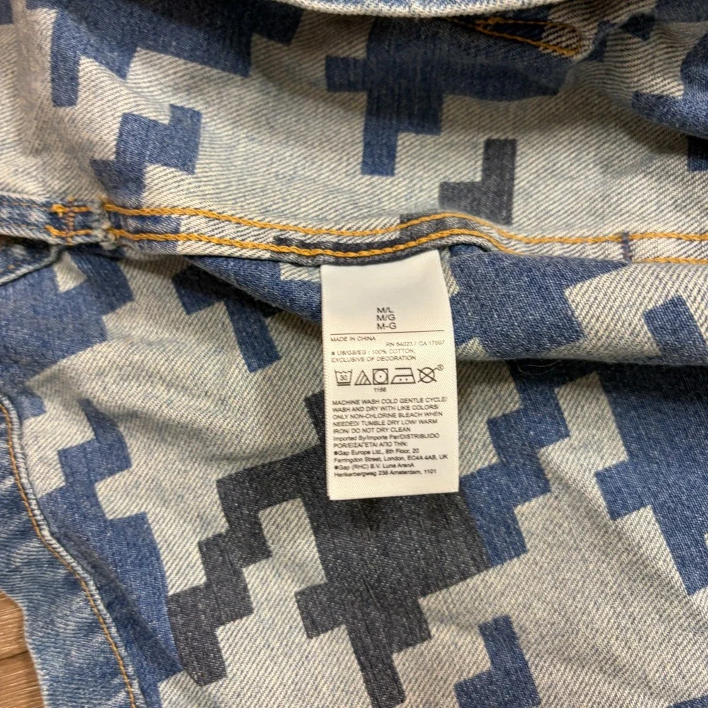 GAP × DAP Organic Cotton Denim Wrap Jacket Light Indigo Size M/L Harlem